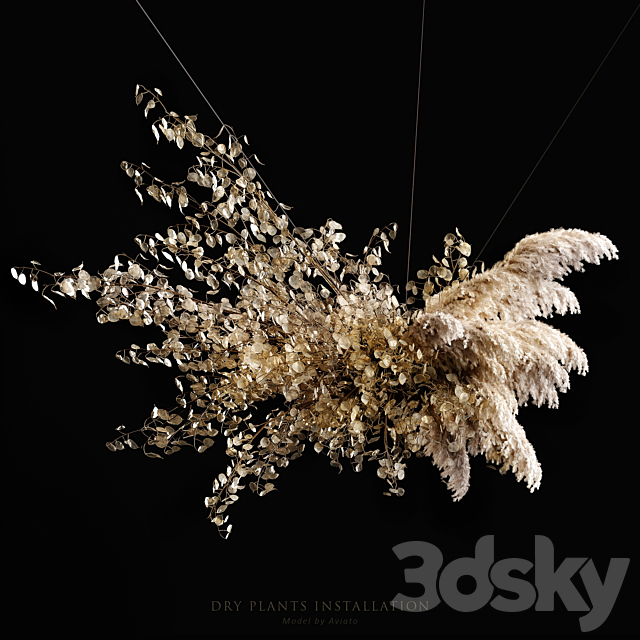 Dry plants installation 3DSMax File - thumbnail 1