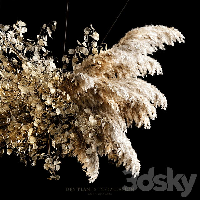 Dry plants installation 3DSMax File - thumbnail 2