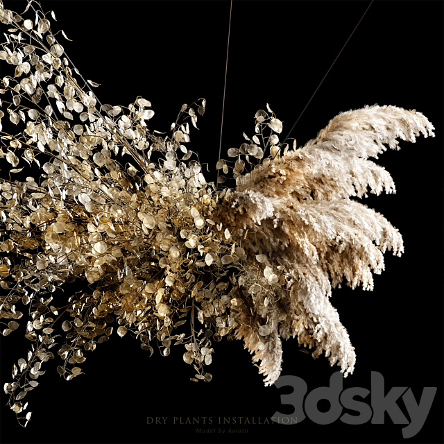 Dry plants installation 3DSMax File - thumbnail 3