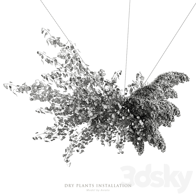 Dry plants installation 3DSMax File - thumbnail 4