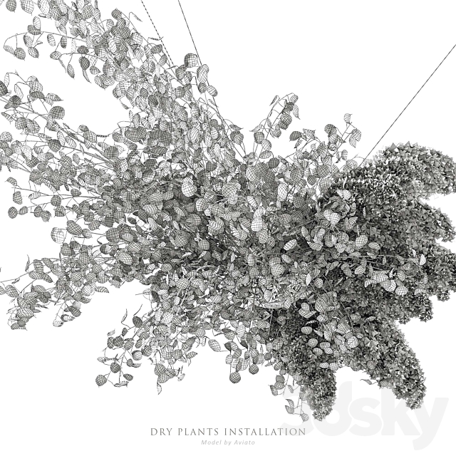 Dry plants installation 3DSMax File - thumbnail 6