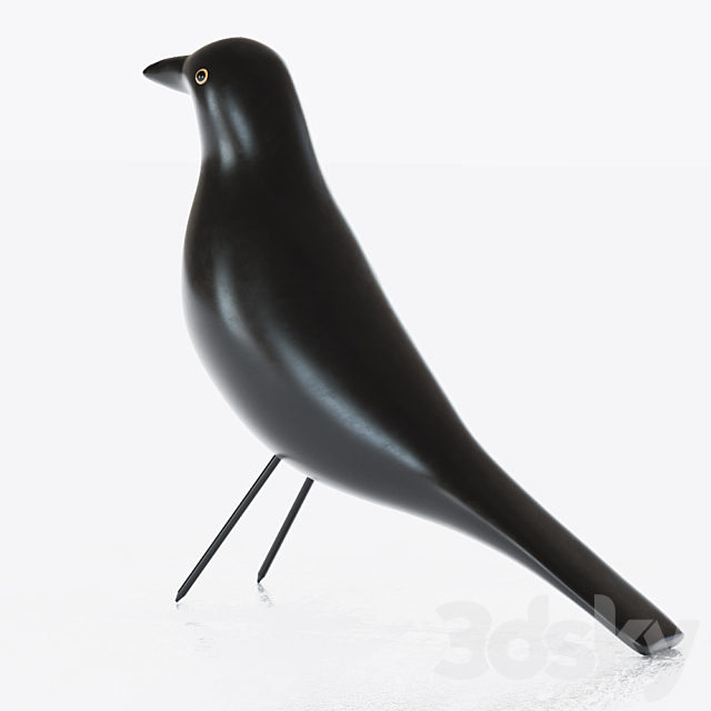 Eames House Bird Figurine 3DS Max Model - thumbnail 3