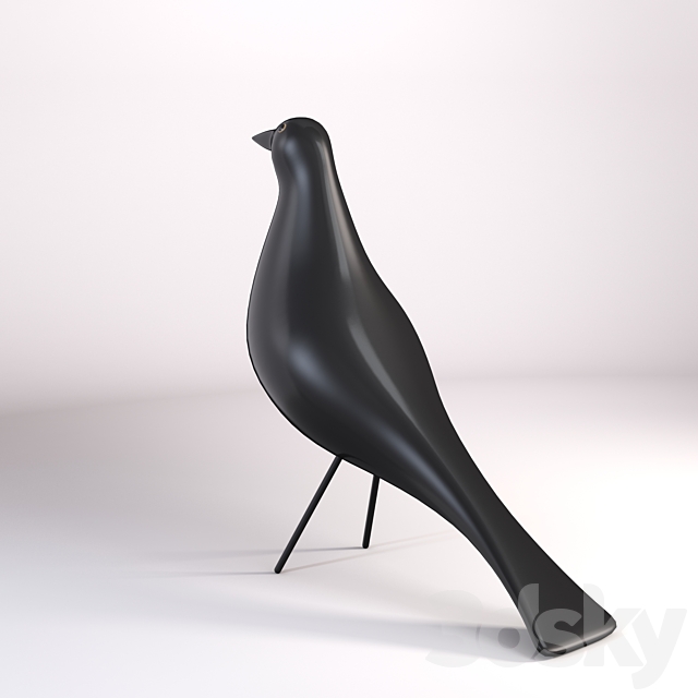 EAMES_black_wooden_bird 3DS Max Model - thumbnail 2