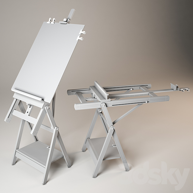 easel 2 3DS Max Model - thumbnail 3