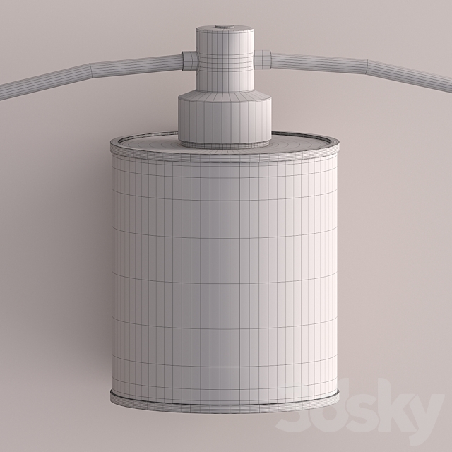 Editable garland barrel 3DS Max Model - thumbnail 4