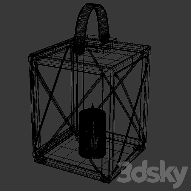 Eichholtz Ipanema M Lantern 3DSMax File - thumbnail 3