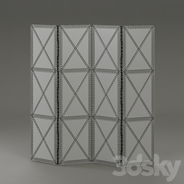 eichholtz_Folding_screen_duchamp_L 3ds Max - thumbnail 2