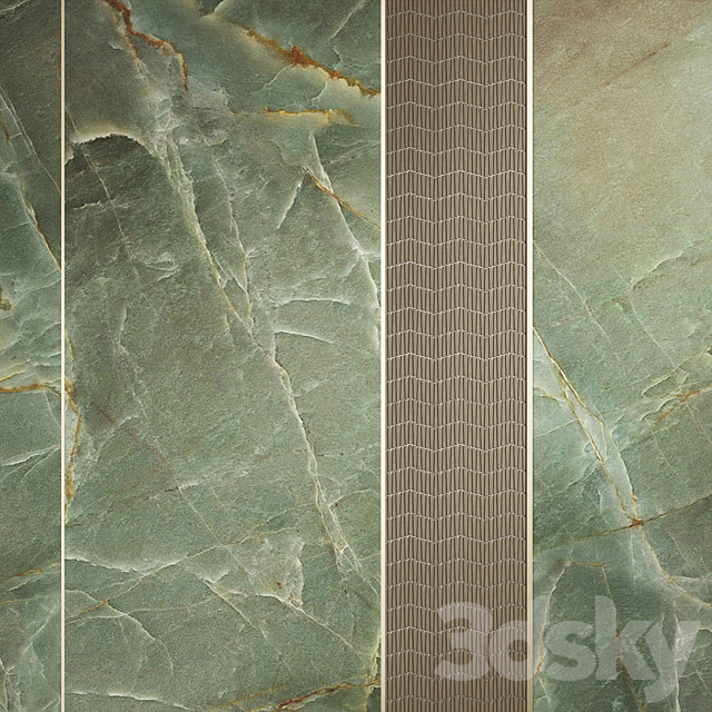 Emerald Green + Gravity Wave by Porcelanosa 3DSMax File - thumbnail 3