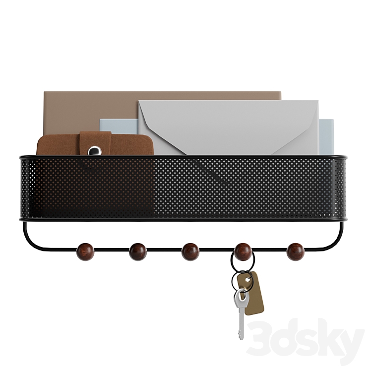 Estique Entryway Organizer 3DS Max Model - thumbnail 2