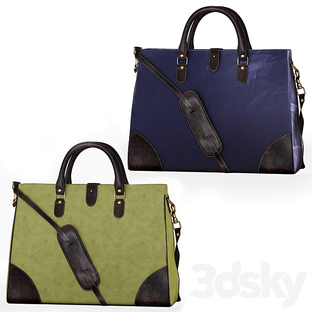 Ettinger bag 3DSMax File - thumbnail 2