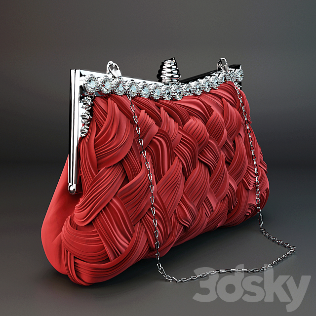 Evening Weave Clutch 3DS Max Model - thumbnail 2