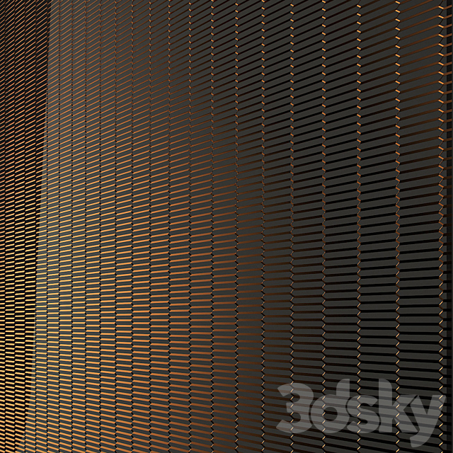 Expanded metal mesh – 48×7 mm 3DS Max Model - thumbnail 3