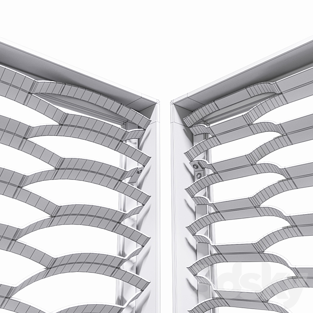 Expanded metal stainless (radial & arc) 3DSMax File - thumbnail 3