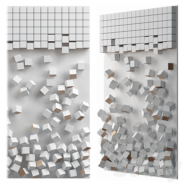 Falling Cubes 3DSMax File - thumbnail 1