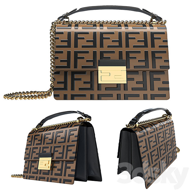 Fendi bags KAN U 3DSMax File - thumbnail 1