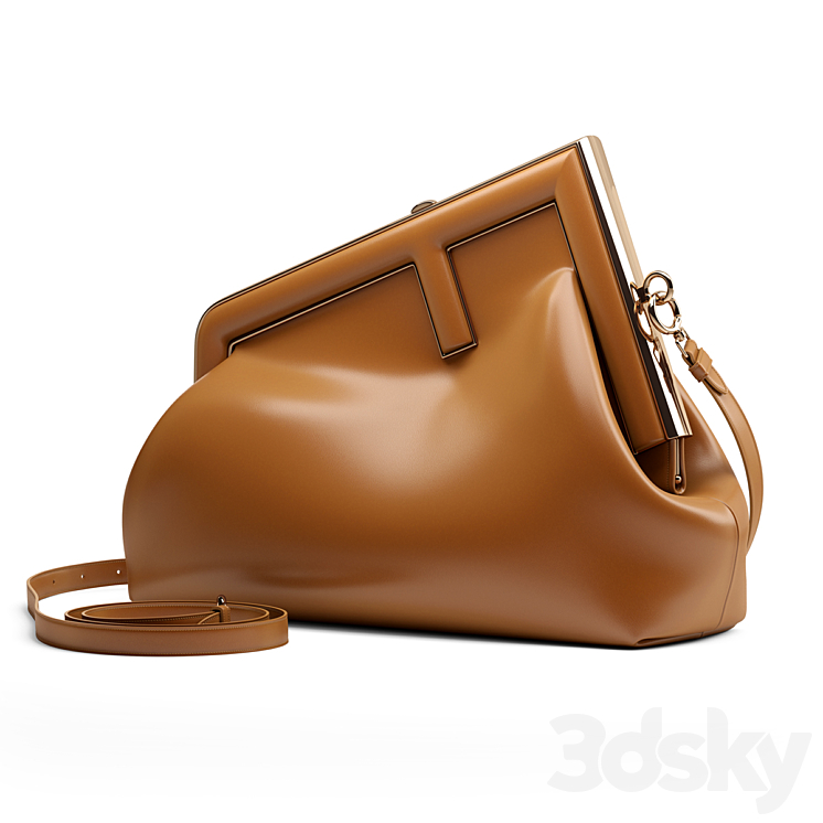 Fendi first handbag 3DS Max Model - thumbnail 3