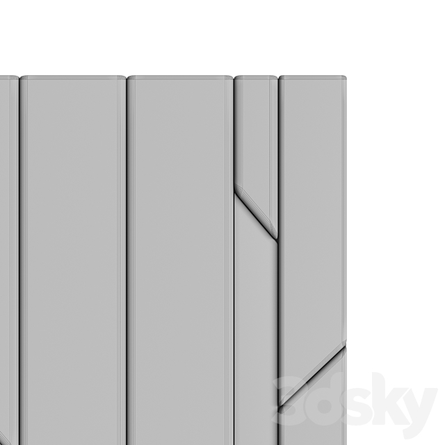 FIFTYFOURMS Euphoria Wall Panels 3DS Max Model - thumbnail 3