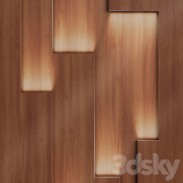 FIFTYFOURMS Tetris Wall Panels 3DS Max Model - thumbnail 3