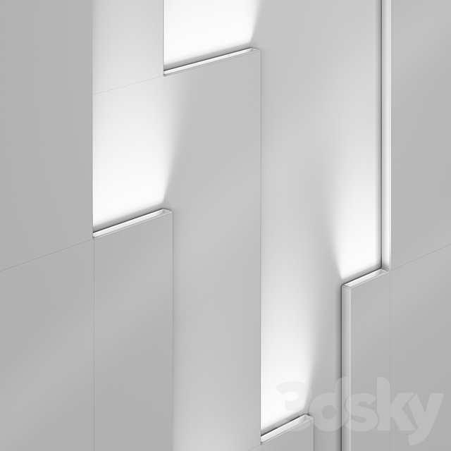 FIFTYFOURMS Tetris Wall Panels 3DS Max Model - thumbnail 4