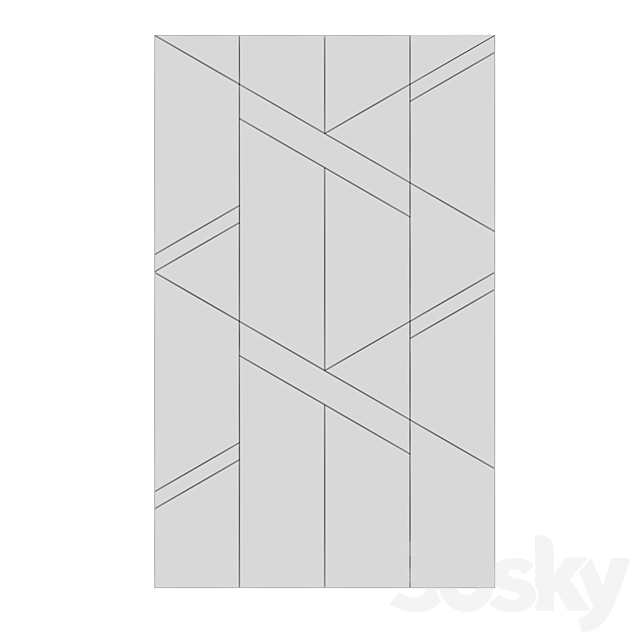 FIFTYFOURMS Wall panels Eos 3DS Max Model - thumbnail 3