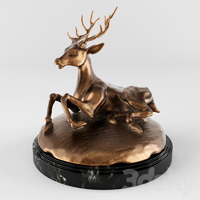 Figurine Deer 3DSMax File - thumbnail 1