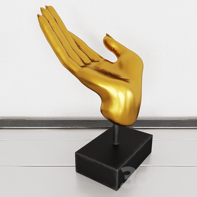 Figurine hand 3ds Max - thumbnail 1