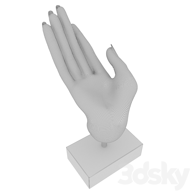 Figurine hand 3ds Max - thumbnail 3