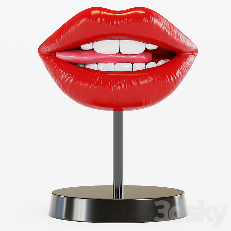 Figurine lips 3DS Max - thumbnail 1