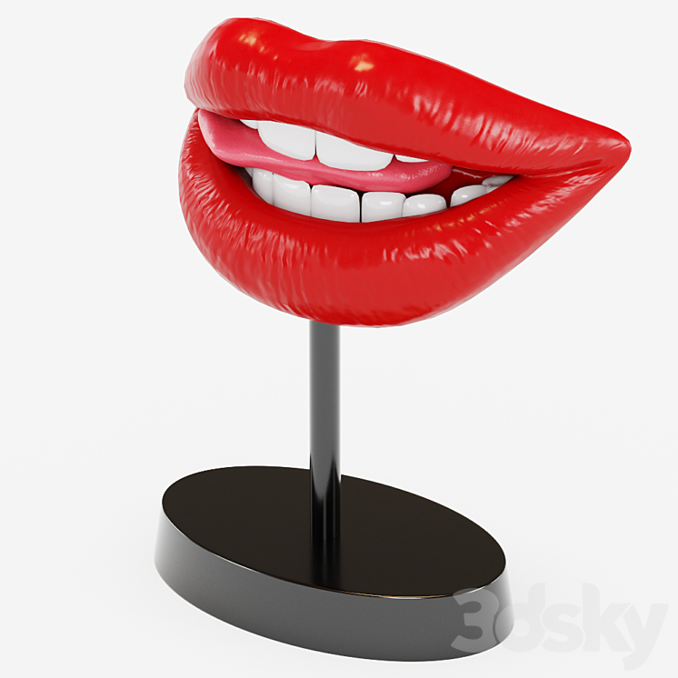 Figurine lips 3DS Max - thumbnail 2