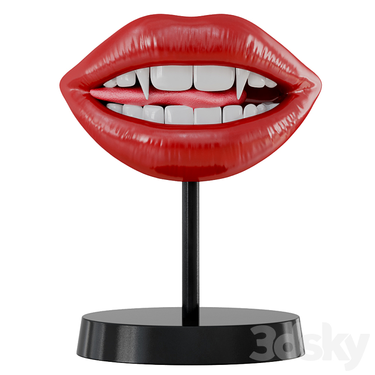 Figurine Lips Vampir Teeth 3DS Max - thumbnail 1