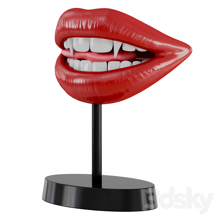 Figurine Lips Vampir Teeth 3DS Max - thumbnail 2