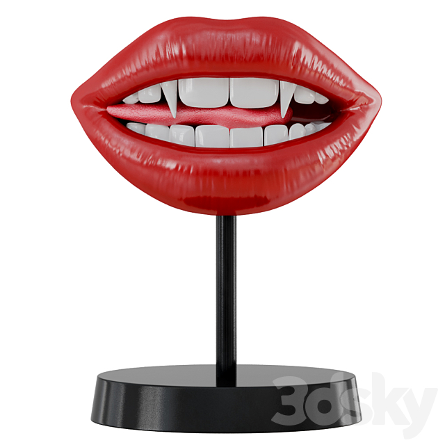 Figurine Lips Vampir Teeth 3DSMax File - thumbnail 1