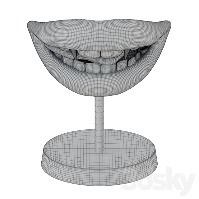 Figurine Lips Vampir Teeth 3DSMax File - thumbnail 6