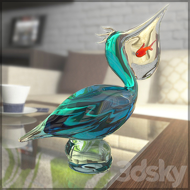 Figurine pelican 3DSMax File - thumbnail 1