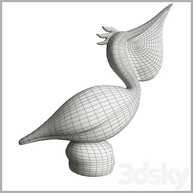 Figurine pelican 3DSMax File - thumbnail 2