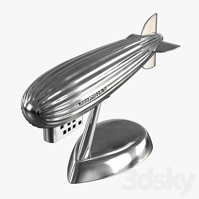 Figurine Zeppelin EICHHOLTZ 3DS Max Model - thumbnail 3