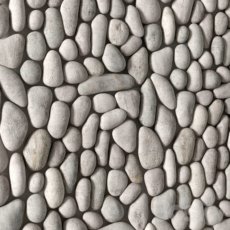 Fine pebble panel 3DS Max - thumbnail 1