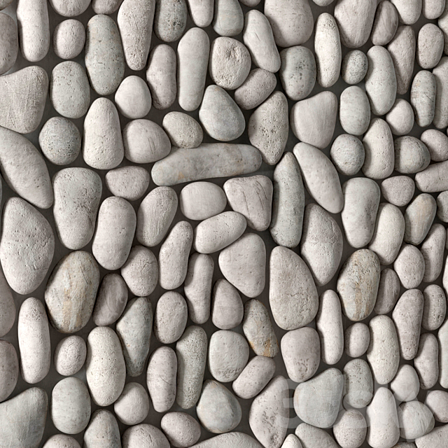 Fine pebble panel 3DSMax File - thumbnail 1