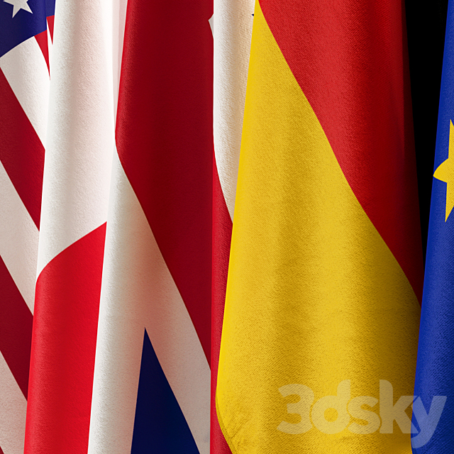 flag set7 3DS Max Model - thumbnail 4