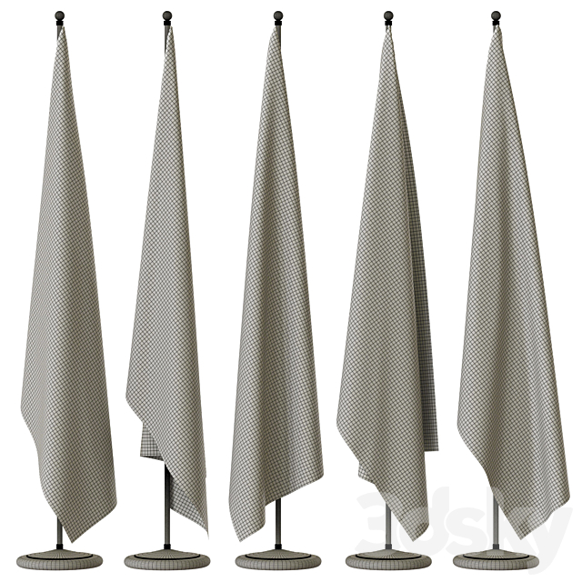 flag set7 3DS Max Model - thumbnail 6