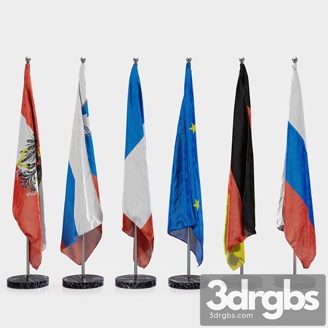 Floor flags 3dsmax Download - thumbnail 1