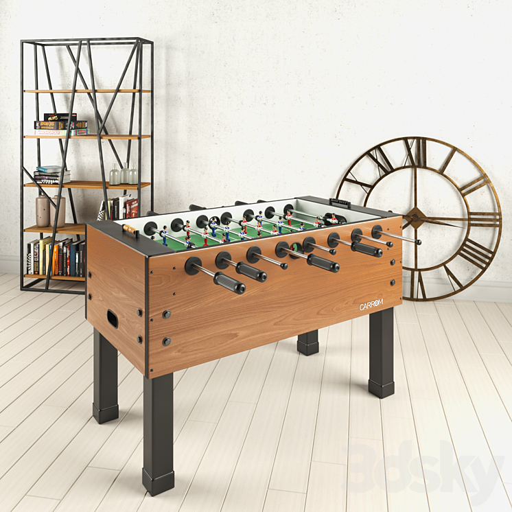 Foosball Lounge Table 3DS Max - thumbnail 1