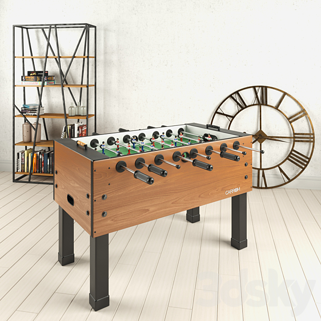 Foosball Lounge Table 3DSMax File - thumbnail 1