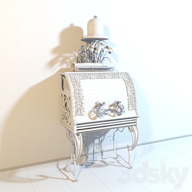 Forged dovnitsa in the classical style. 3ds Max - thumbnail 3