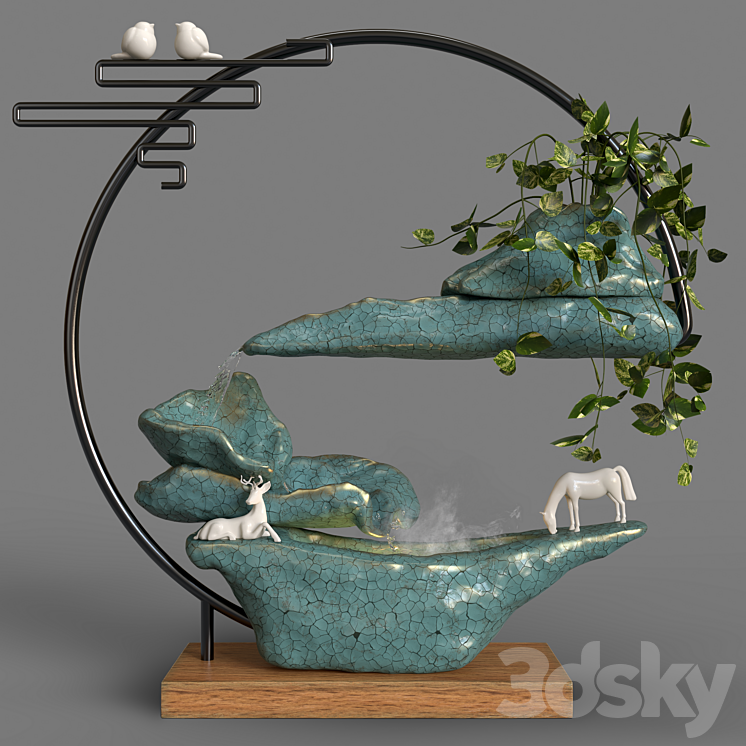 Fountain 03 3DS Max Model - thumbnail 1