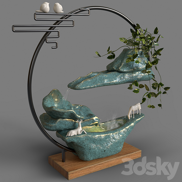 Fountain 03 3DS Max Model - thumbnail 2