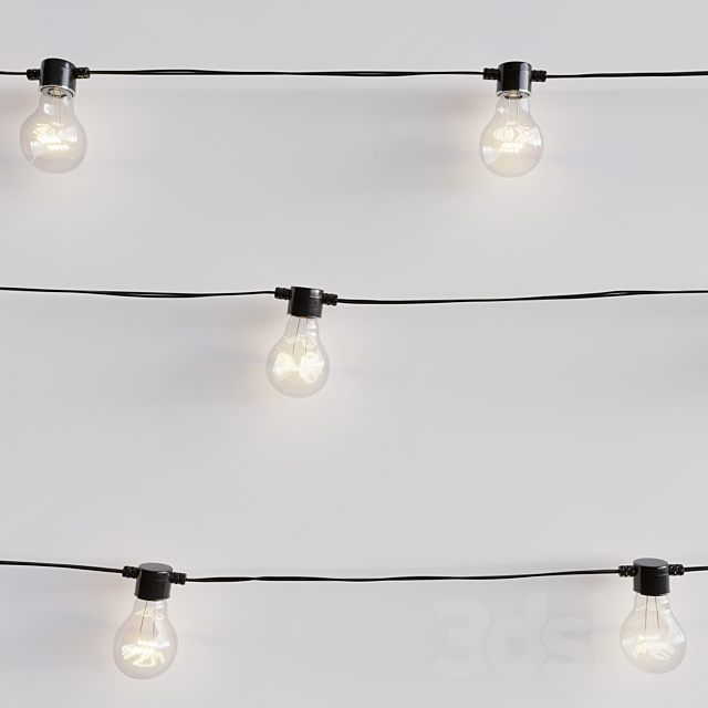 Garland _ Bulb String 3DSMax File - thumbnail 2