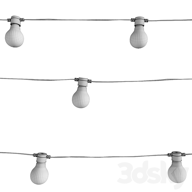 Garland _ Bulb String 3DSMax File - thumbnail 5