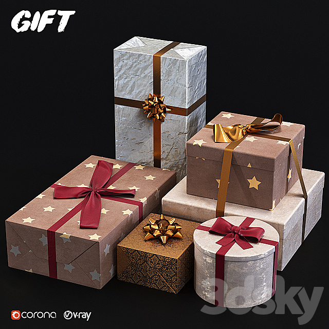 Gifts 3DSMax File - thumbnail 1