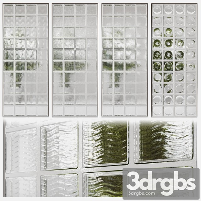 Glass block partition 4 3dsmax Download - thumbnail 1